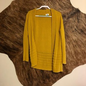 Old Navy XS Mustard Cardigan
